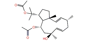 (1R,2E,4R,6E,8S,10S,11S,12R)-10,18-Diacetoxy-2,6-dolabelladien-8-ol
